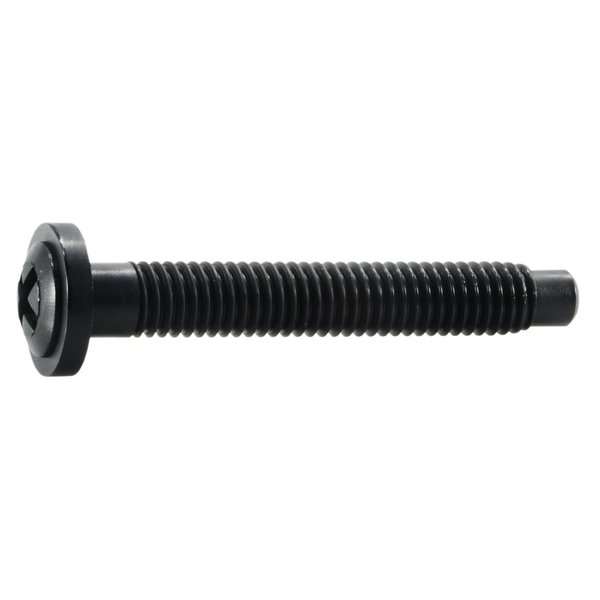 Midwest Fastener 3/8"-16 x 2-1/2 in Phillips Pan Machine Screw, Black Nylon, 8 PK 69922